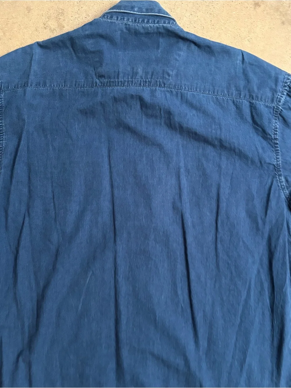 Vintage Twenty-X Wrangler Indigo Denim Rodeo Shirt Men's Large Embroidered Logos